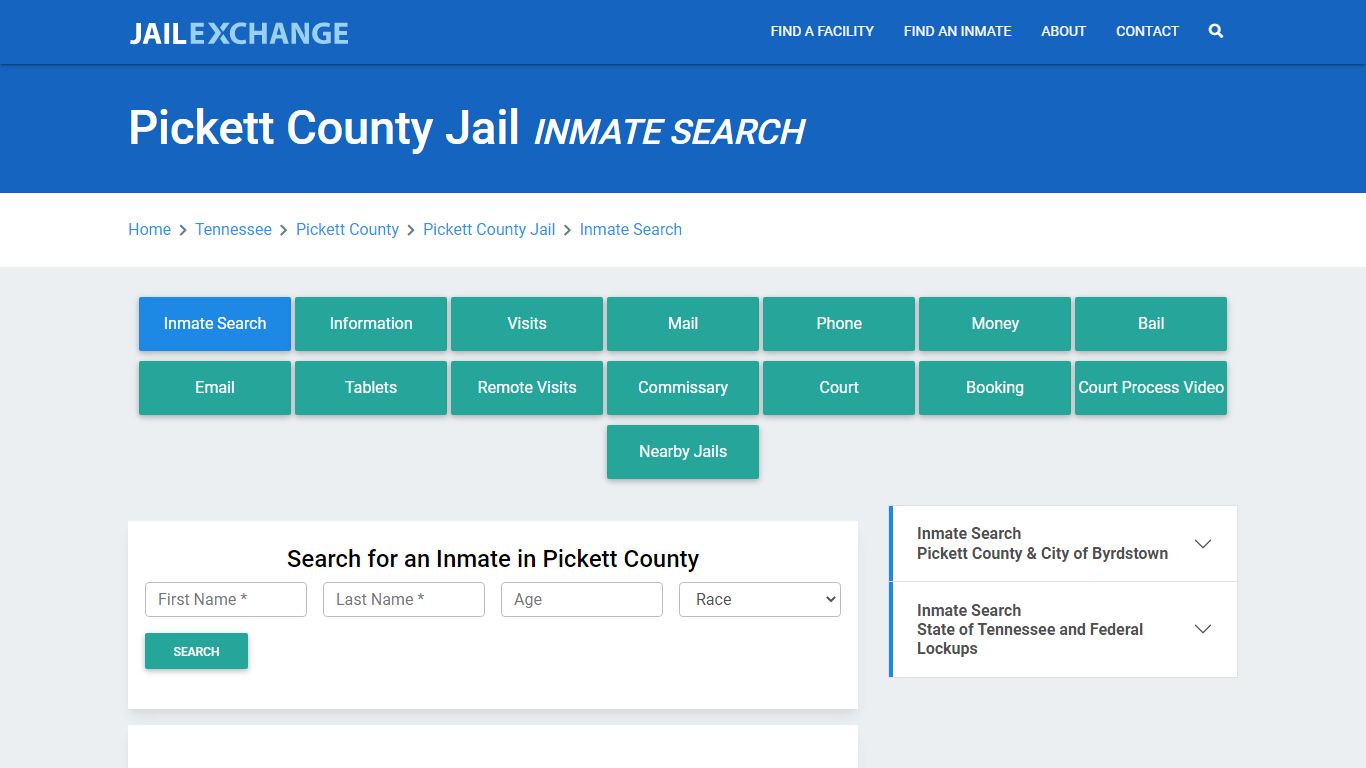 Pickett County Jail, TN Inmate Search: Roster & Mugshots